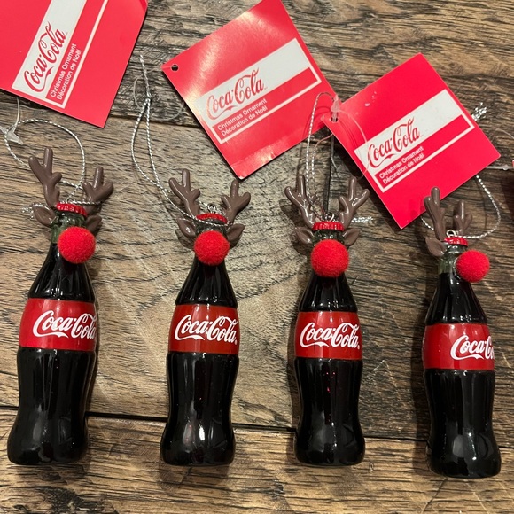 Set of 4 COCA-COLA REINDEER ORNAMENT - Picture 4 of 4